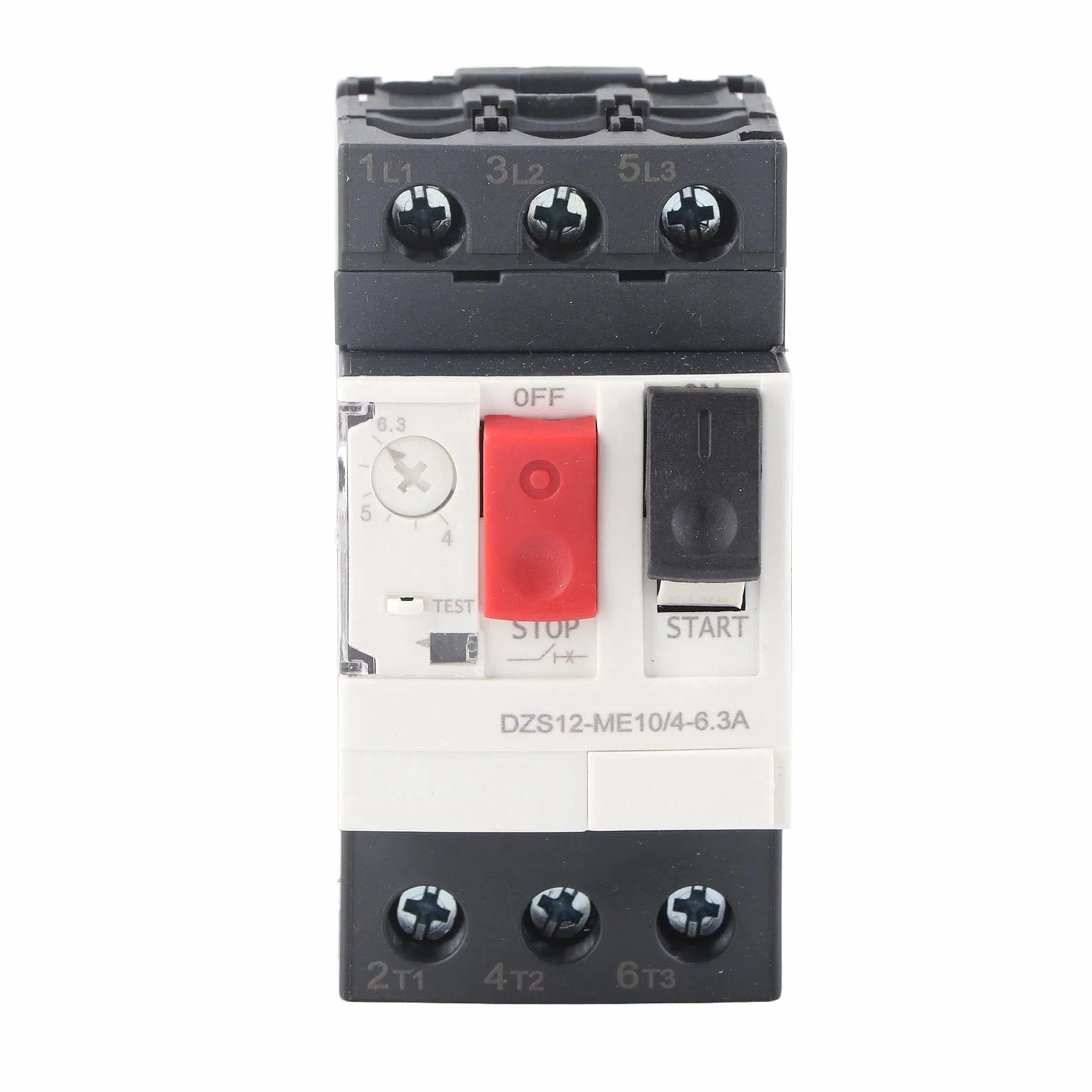 Protection de Court-circuit de Surcharge de Disjoncteur de Moteur de Bâti de Rail de Guide de 35mm pour Diverses Applications de Moteur (GV2-ME10C 4-6.3A)