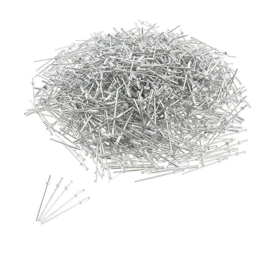 1000 Rivets Tete Dome Ouvert Aveugle 2.4mm, 2.4x6mm