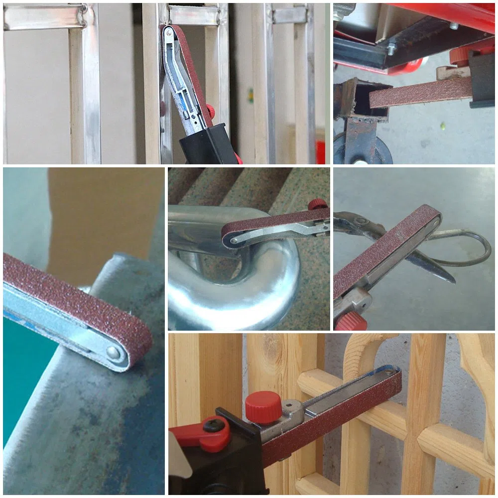 Lime électrique, Ponceuse Pneumatique, Lime à Doigts, Multifonction Ponceuse à Bande Joint M14 pour Meuleuse D'angle Électrique 115mm et 125mm