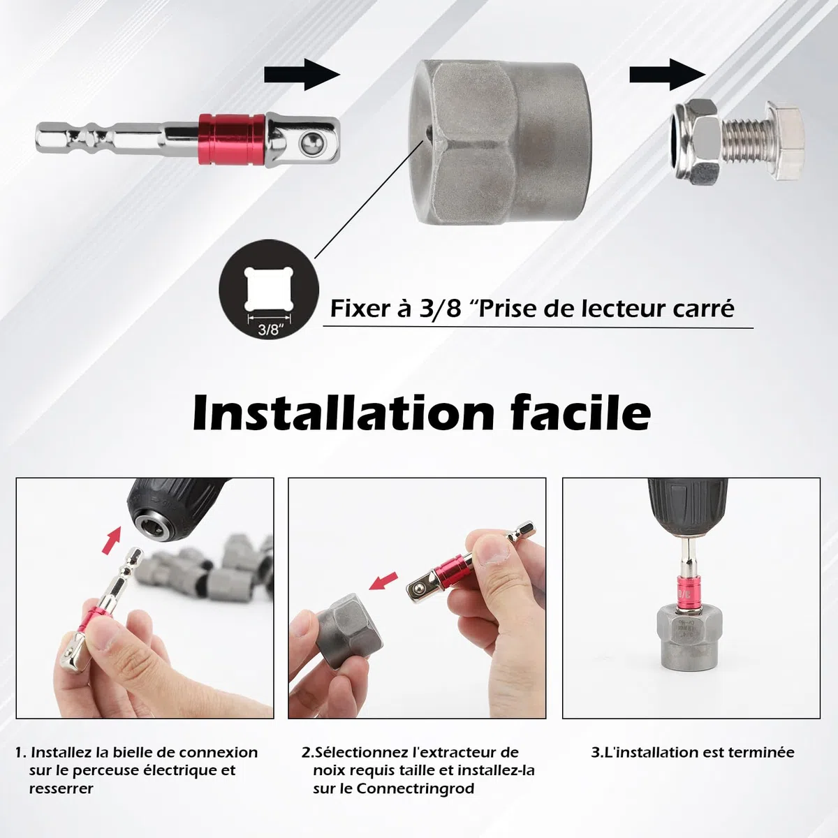 14 Pièces Extracteur Ecrou Antivol, Ecrou Antivol Universelle, Extracteur Boulon Antivol, Extracteur De Vis Cassée , Ensemble D'outils De Retrait