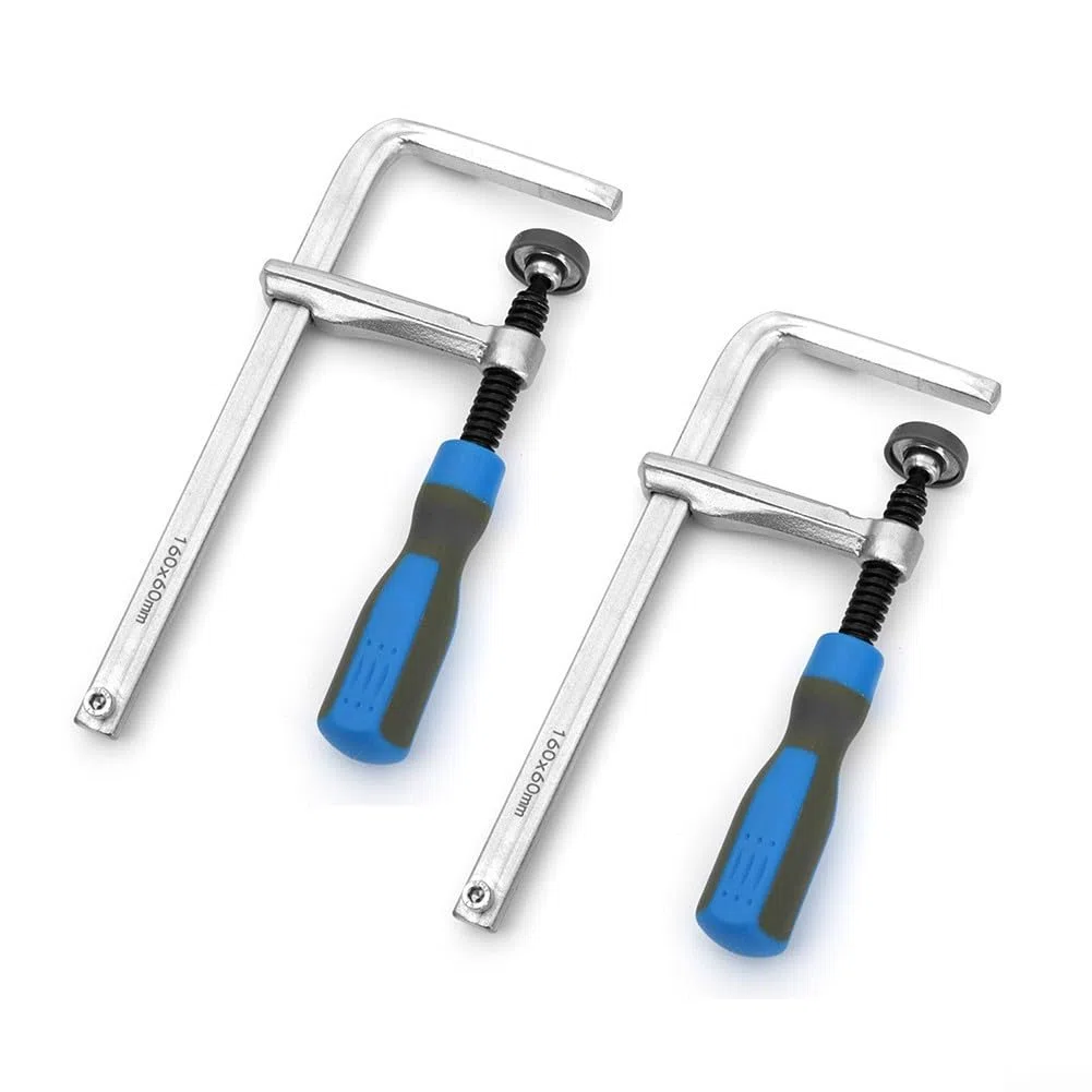Lot de 2 pinces à queue d'aronde en métal avec bras coulissant renforcé pour divers projets de travail du bois, Serre Joint Rail de Guidage, robustes pince à bois pour rail de guidage