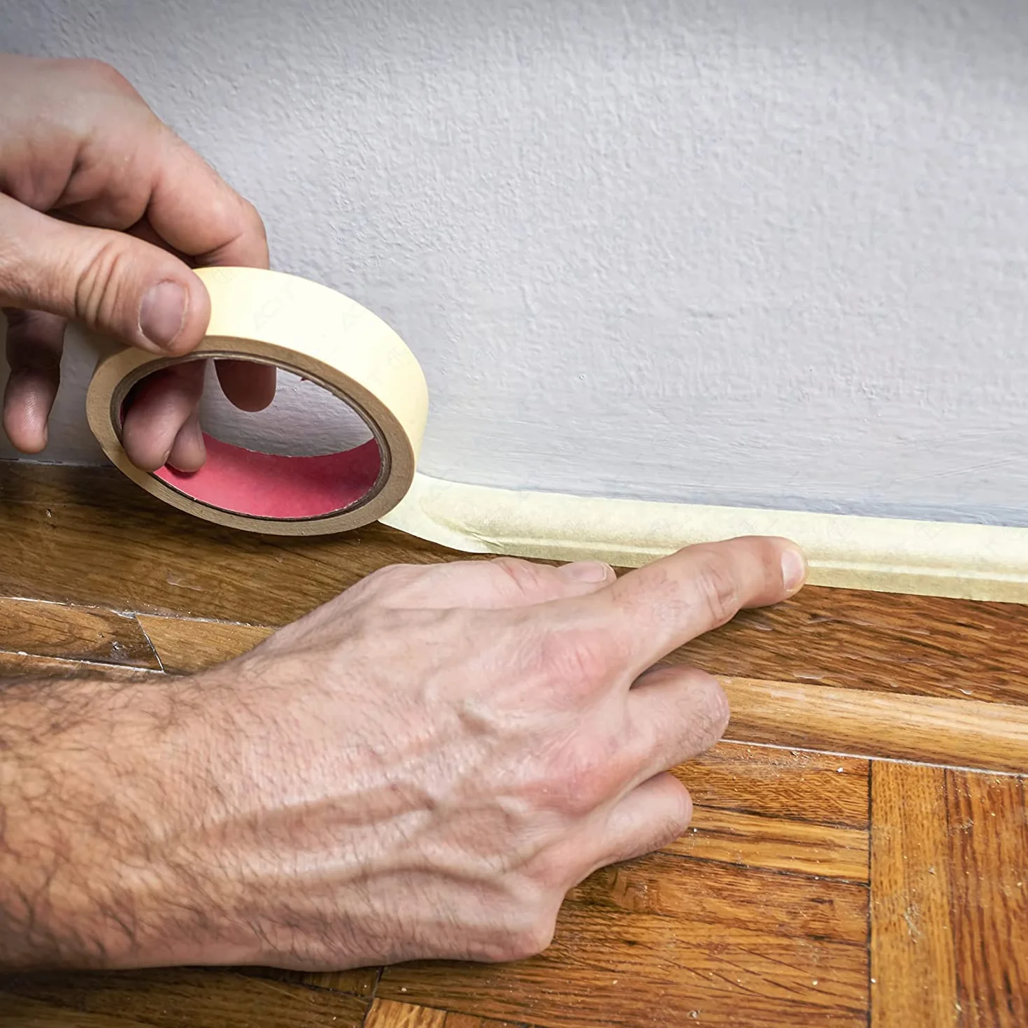 ACIT Tour de 8 rouleaux de ruban de masquage pour peinture, 50 m x 38 mm,Ne Laisse Aucun Résidu