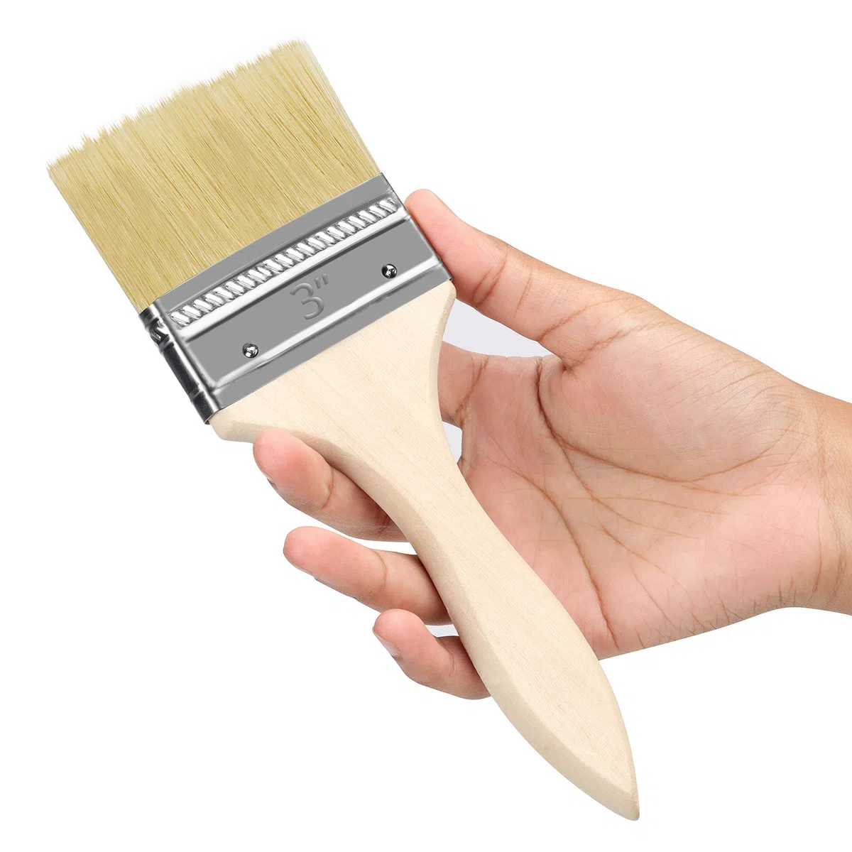Kurtzy Pinceaux Peinture Mur (Lot de 12) Largeur Brosse 76,2 mm Taille Totale 21 cm - Pinceau Plat Peinture Pro Parfait pour la Peinture sur Ecailles, Silicone, Gesso, Teintures, Vernis, Colles