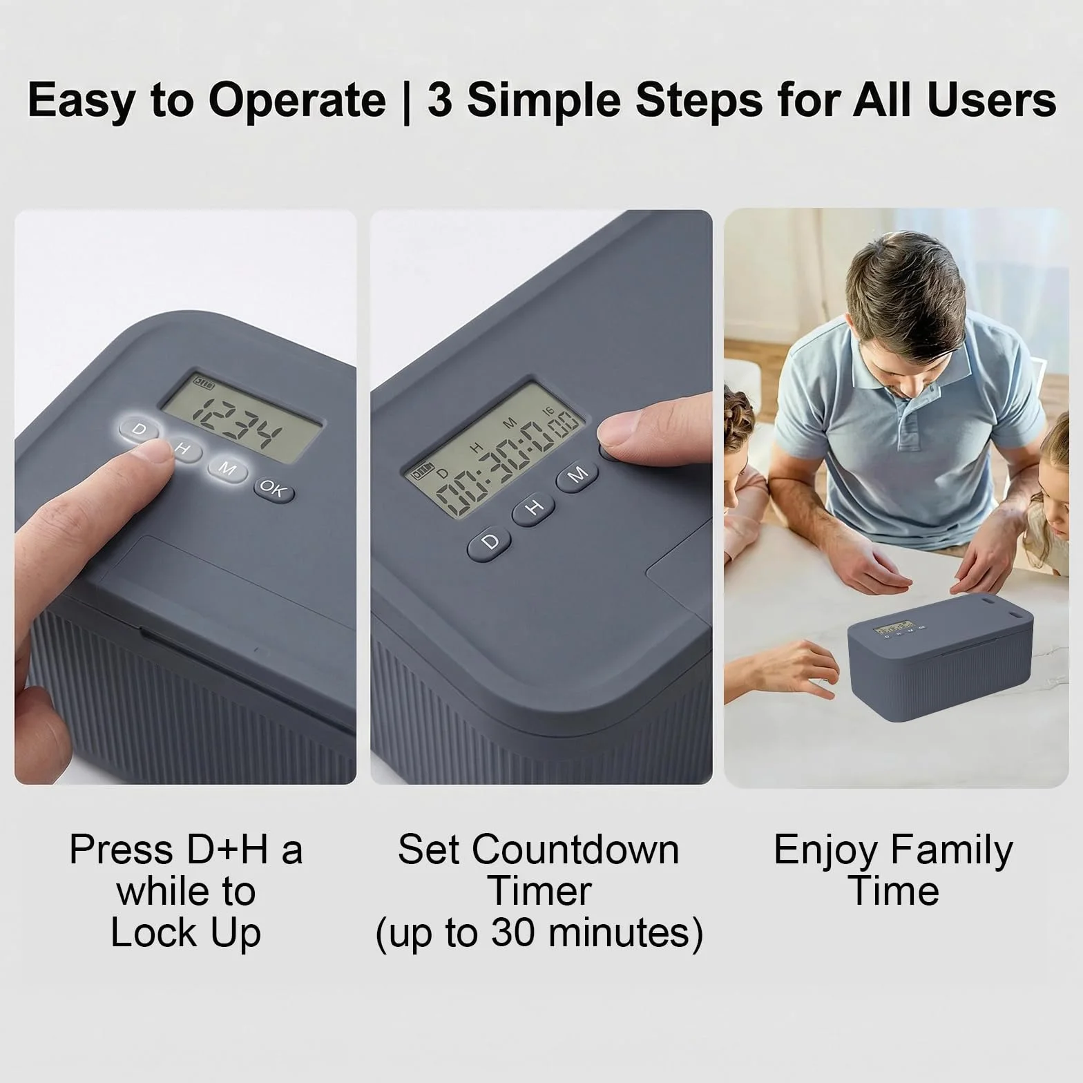 Boîte de verrouillage à durée sécurisée, coffre-fort pour téléphone portable avec serrure à minuterie, boîte verrouillable, boîtes à magazines, boîte de verrouillage pour téléphone portable, gestion