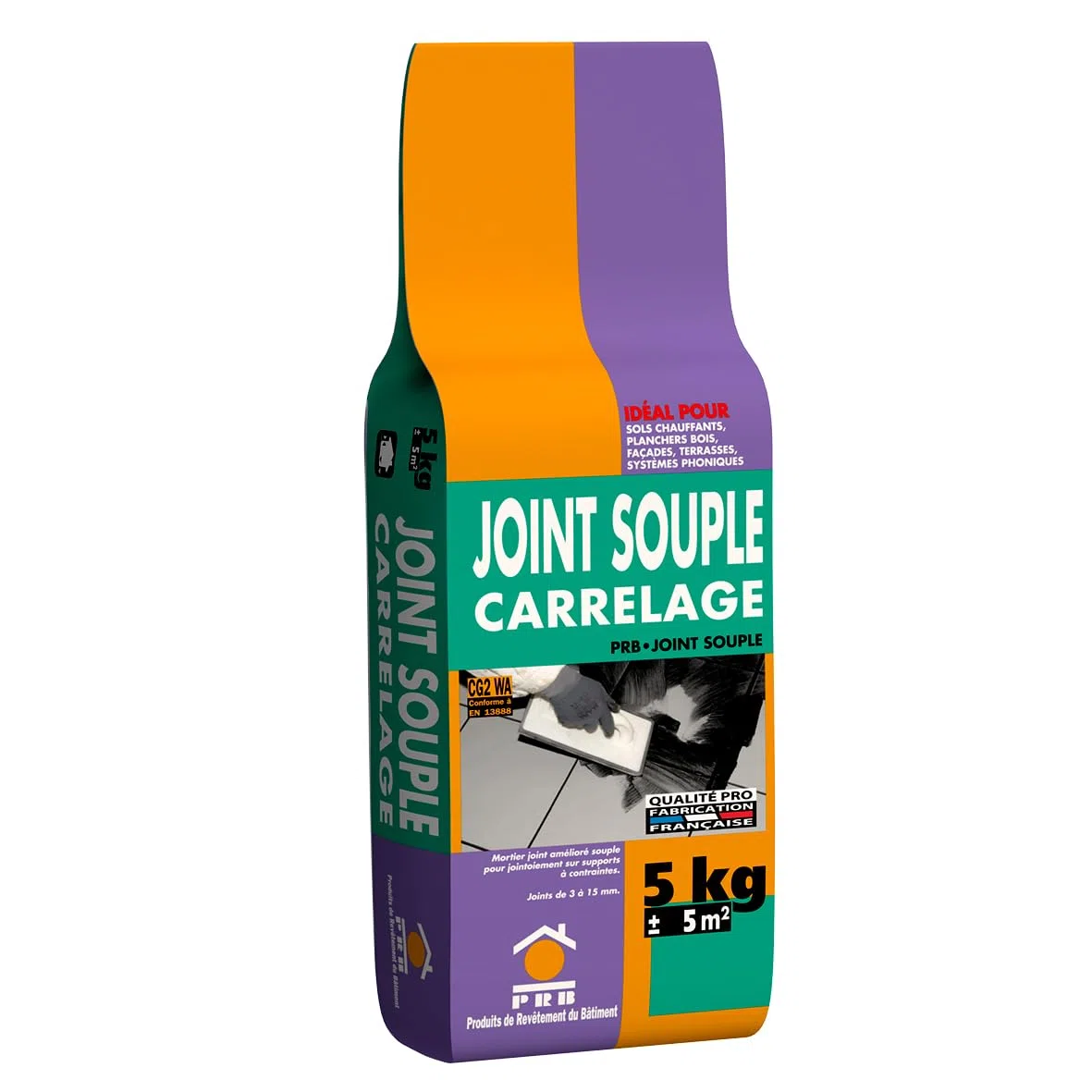 Joint Amélioré Souple Carrelage C47 Gris Anthracite 5kg - Joint Haute Performance pour Murs et Sols Intérieur/Extérieur - Finition Durable, Hydrofuge et Résistante aux Déformations