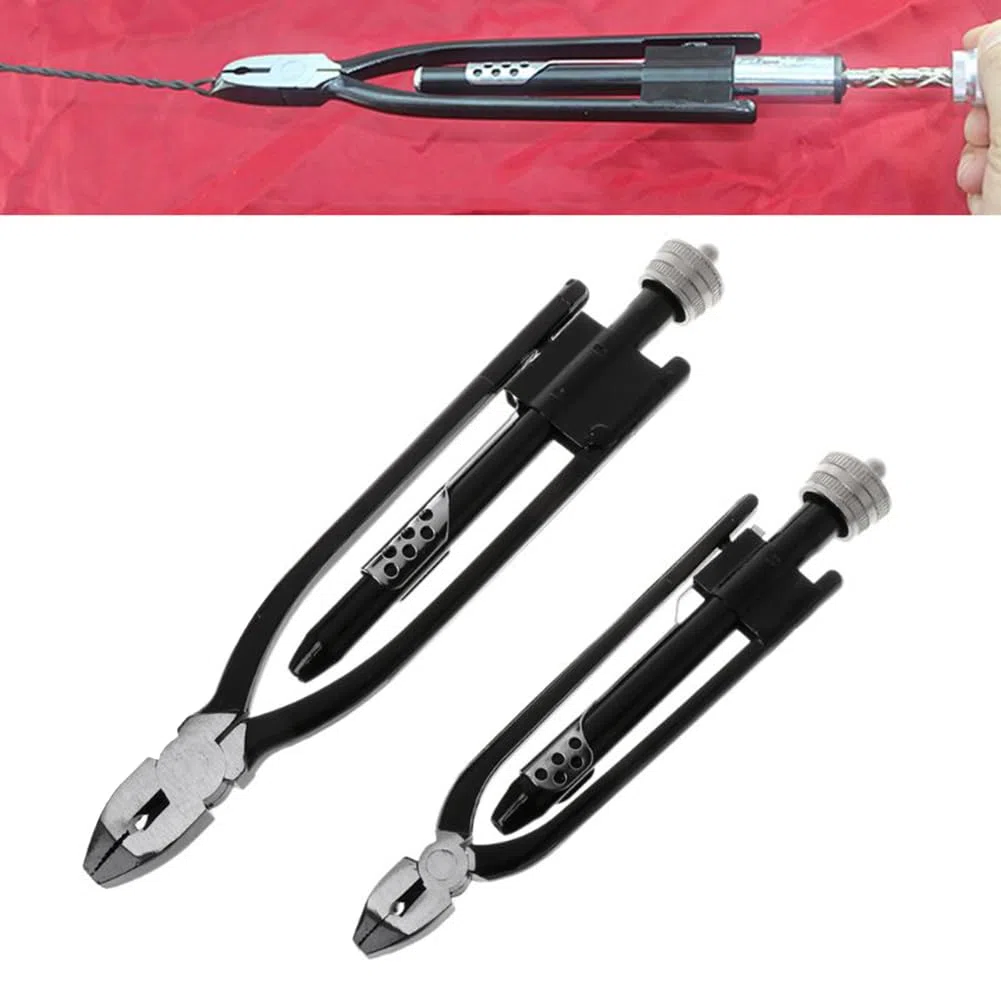 6 Pouces Aircraft Safety Wire Twisting Plier Lock Twister Twister avec Ressort de Rappel Heavy Duty Mâchoires