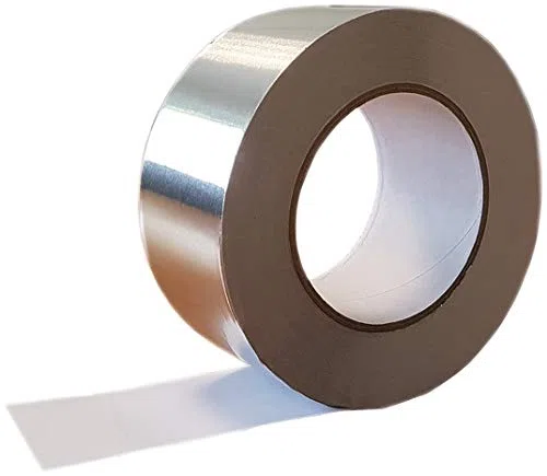 ROULEAU ADHESIF ALUMINIUM 50M X 75MM ISOLATION COMBLE ISOLANT RACCORD LAINE DE VERRE OU MULTICOUCHE