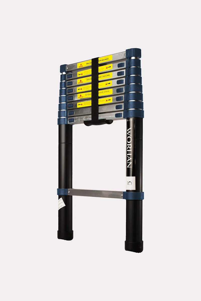 Echelle de 2m Télescopique Pro Aluminium Anodisé Solide Extensible 200cm ( 2m C-Line) 1K2C