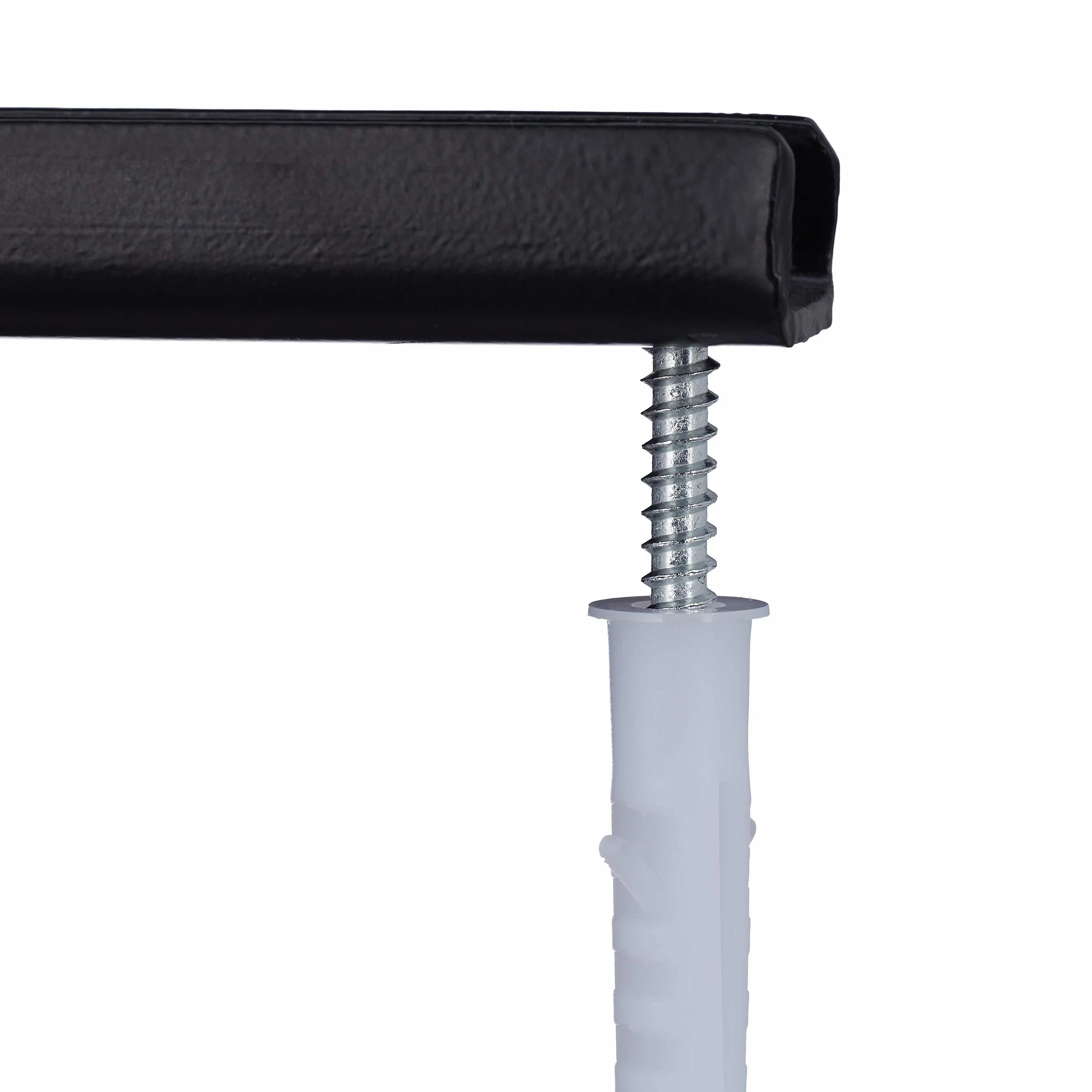 Relaxdays Bande magnétique, Jeu de 3, pour Outils, Tringle magnétique, Atelier, Garage, Bureau, 45 cm de Long, en Acier, 1 unité, Noir, Blanc