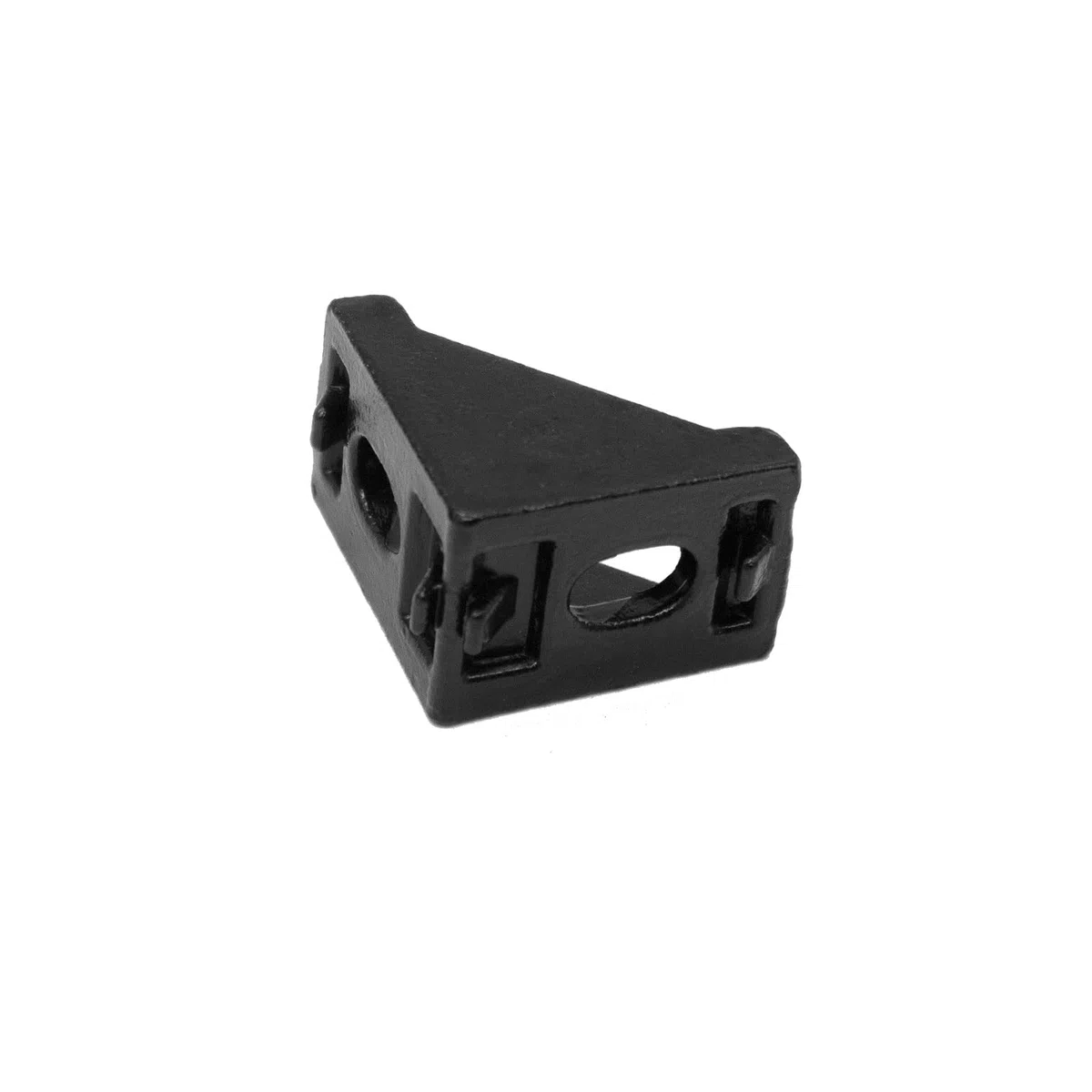 Lot de 26 supports d'angle 2020 avec 52 écrous M5, 52 vis à tête hexagonale M5 x 8 mm et 2 clés M3 pour profil d'extrusion en aluminium de la série 2020 - Noir
