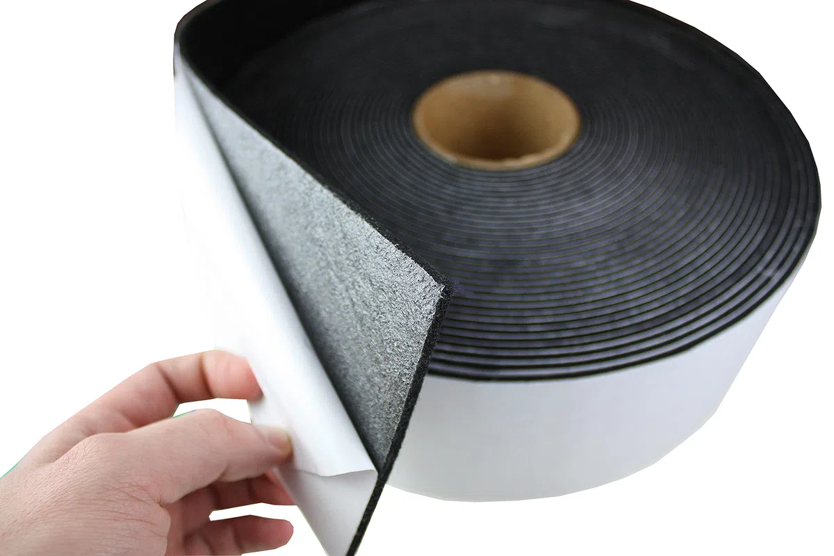 tukan-tex Ruban de feutre autocollant - 80 mm de large, 3 mm d'épaisseur, 20 m de long, rouleau de patins en feutre, protection anti-claquement, bande d'étanchéité en feutre (noir, 8 cm de large, 3 mm