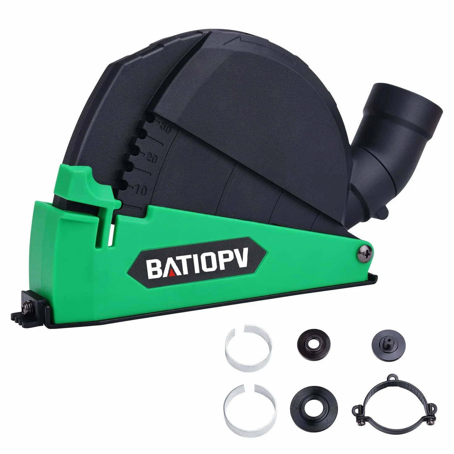 Capot de Protection Meuleuse Angulaire 115/125 mm avec Aspiration et Rail de Guidage