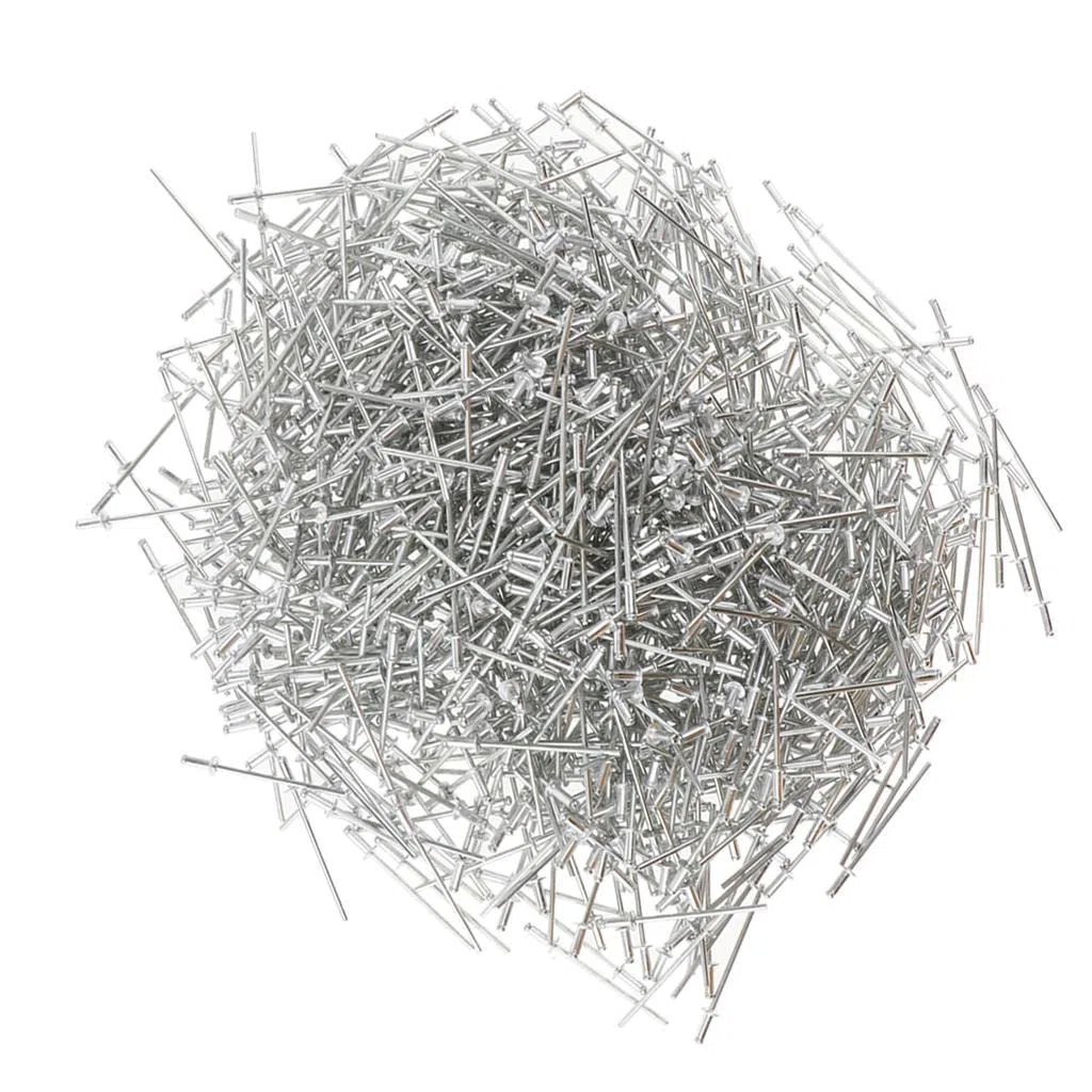 1000 Rivets Tete Dome Ouvert Aveugle 2.4mm, 2.4x6mm