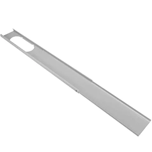 Kit d'aération de Fenêtre pour Climatiseur, Déflecteur Souple 2 Pièces Réglable, Longueur Maximale de 110 Cm, Plaque d'étanchéité de Fenêtre Réglable (Couleur Assortie)