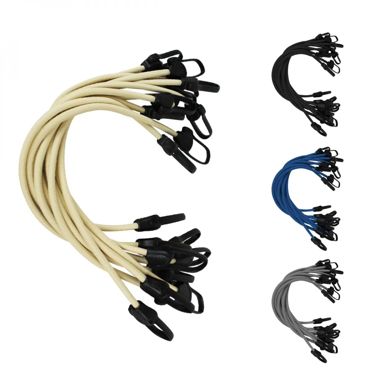 Linxor - Lot de 10 tendeurs sandows sécurisés et normés - 4 Coloris
