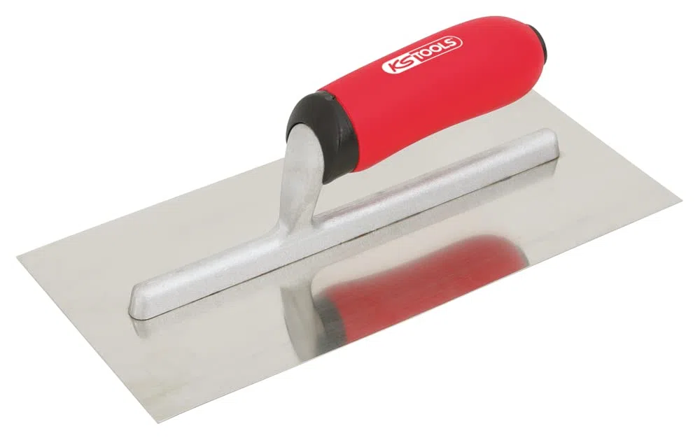 KS Tools 144.0458 Platoir droit Lame inox Manche bi-composant Diamètre 130 x 280 mm