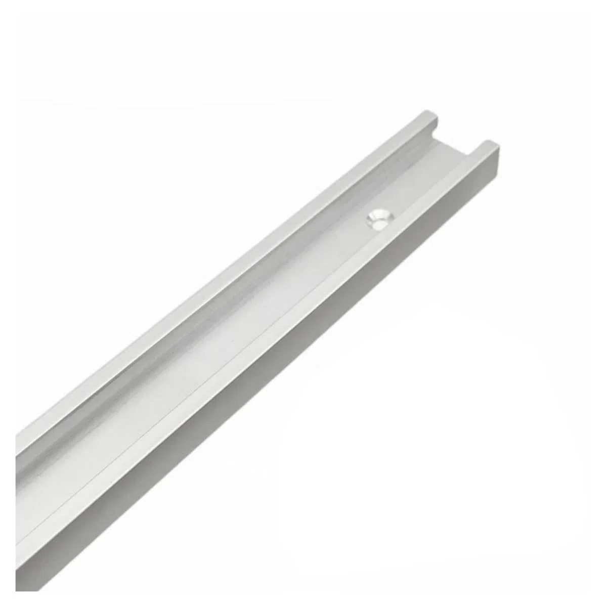 Rail de guidage et rails en T for table de travail du bois Rail à onglet en aluminium Fixation en T for établi Outils de table de toupie(T30 Silvery Track,600mm)