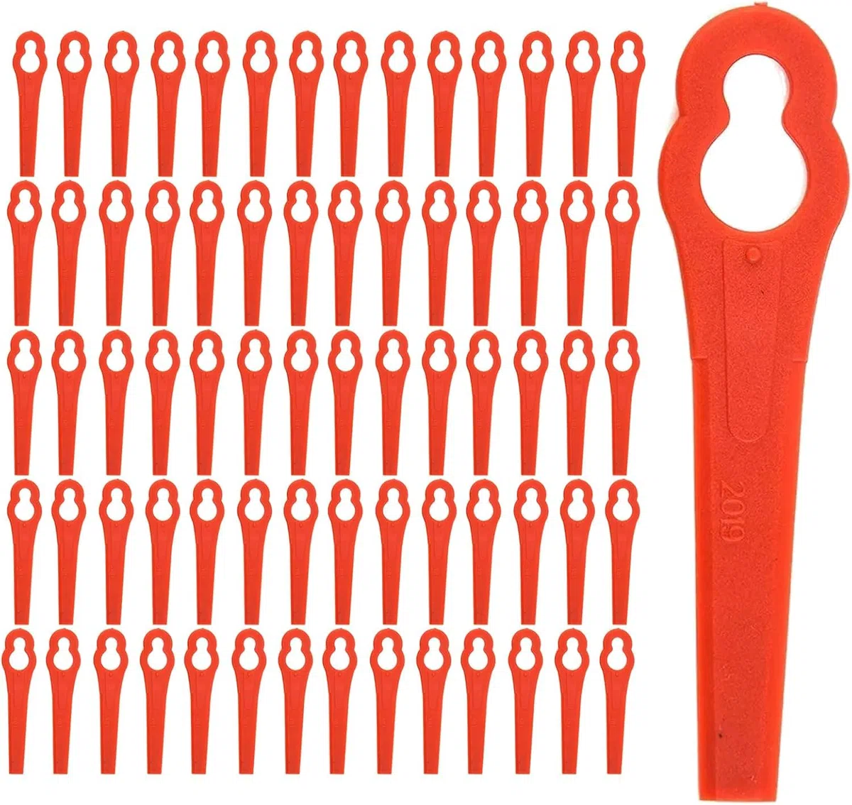 Lot de 100 Lames Compatible pour Coupe Bordure Stihl PolyCut 2-2 PolyCut 3-2, FSA 45 FSA 57 FSE 52, Lames en Plastique pour Coupe Bordure Stihl sans Fil