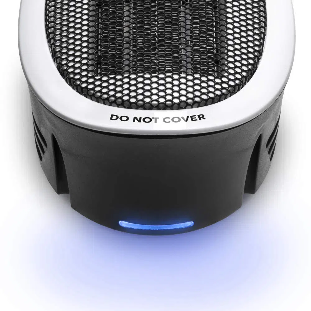 TROTEC Mini-chauffage pour prise murale TFC 1 E | Chauffage de 500 watts | 2 vitesses de ventilation | Fonction d'horloge (1−12 heures) | 10 m²/25 m³ max.