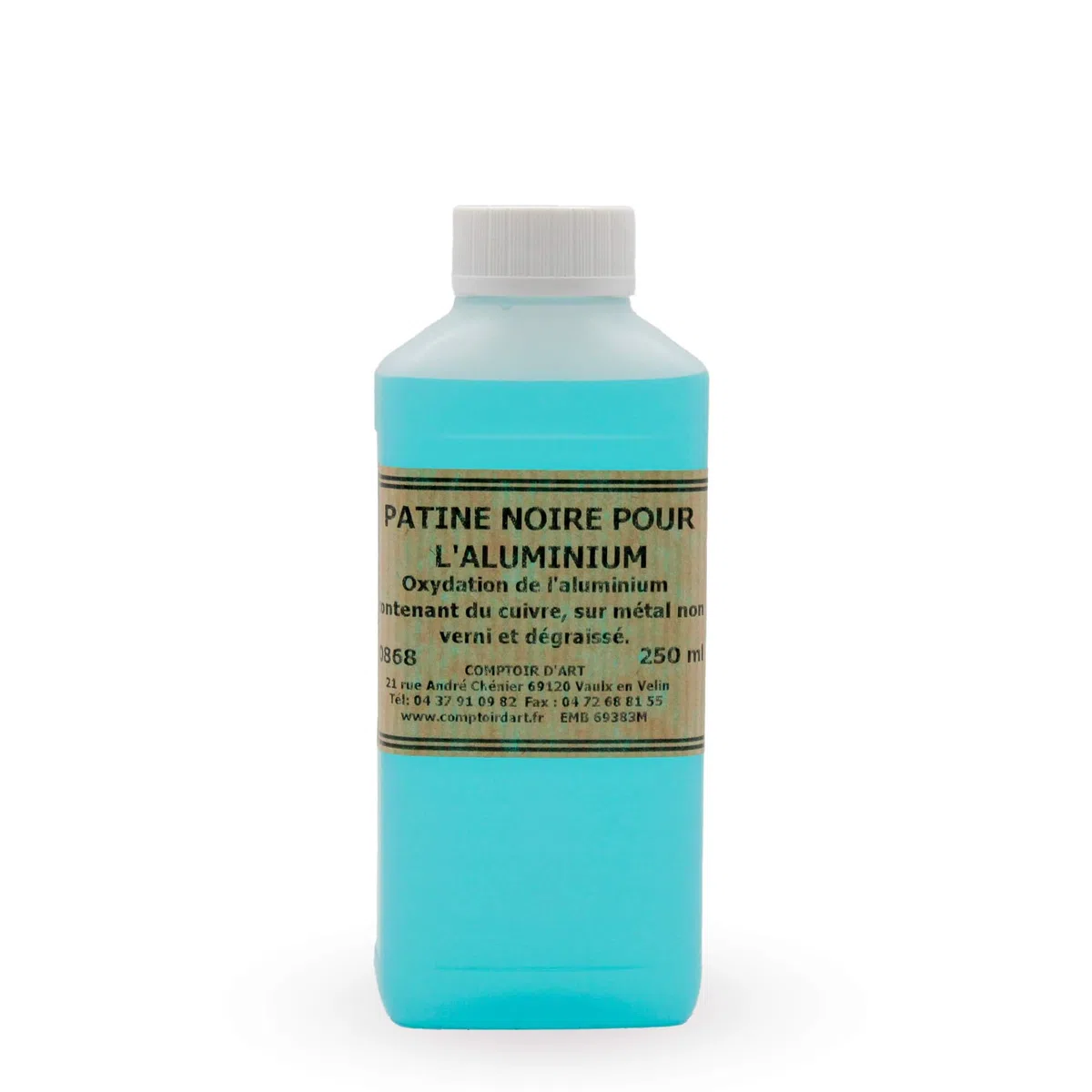 Comptoir d'Art - Patine Noir (0868) pour Aluminium (250mL)