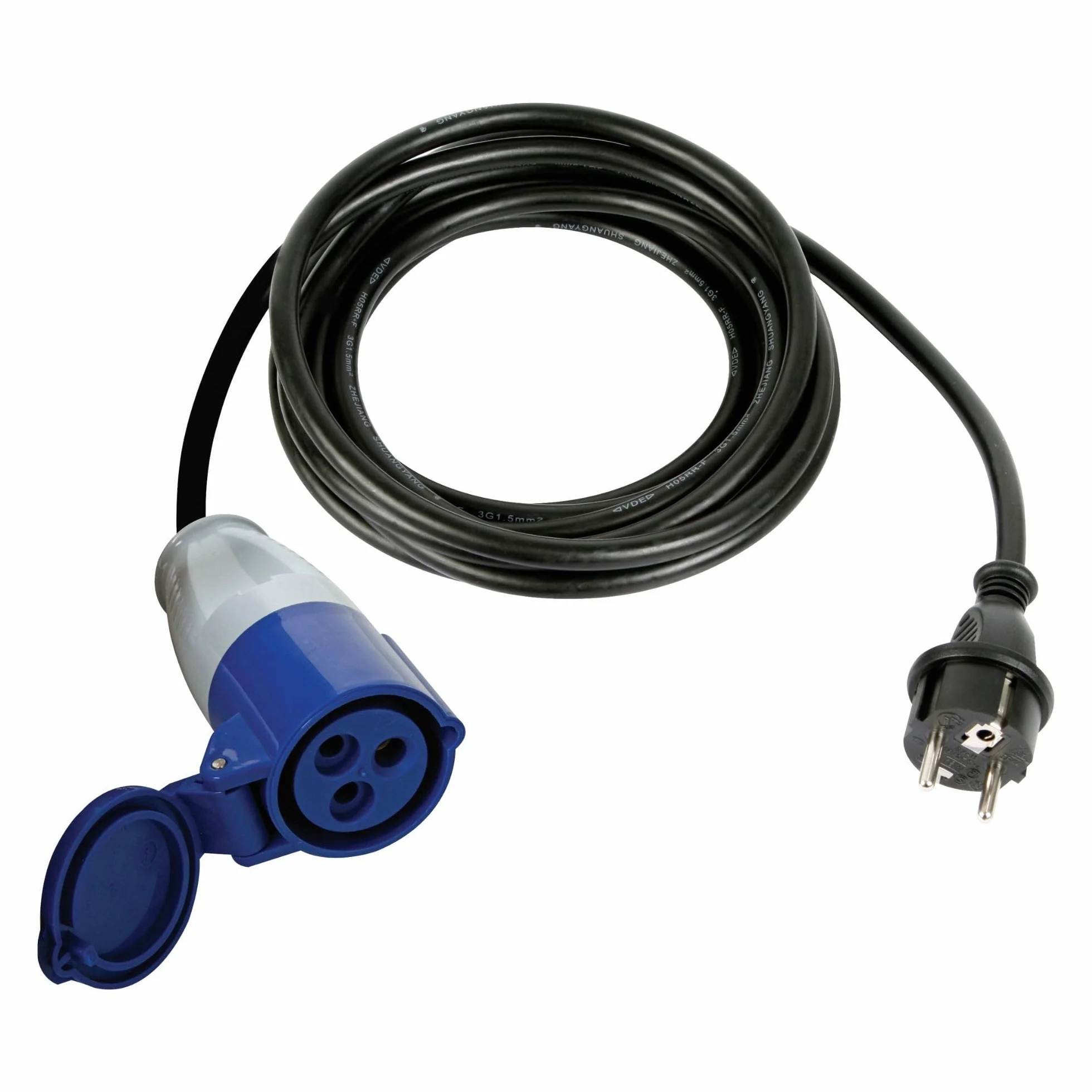 Perel CÂBLE ADAPTATEUR AVEC FICHE SCHUKO VERS PRISE CEE - 3 m