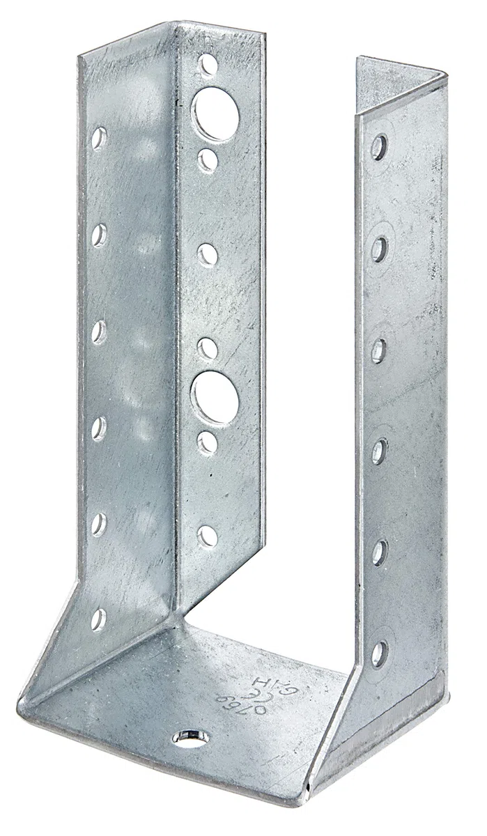 Alberts 335229 Support U | type B - ailes intérieures | galvanisé Sendzimir | 64 x 128 mm (Lot de 6)
