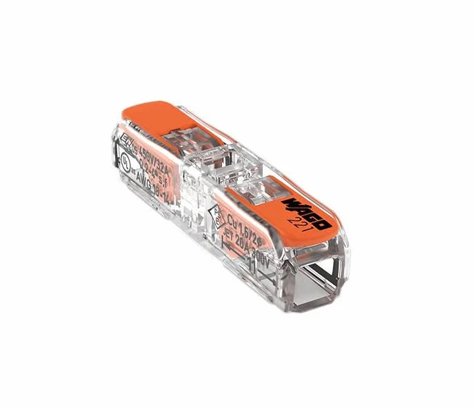 Wago - 221-2411 - Connecteur de passage, avec levier, pour tous les types de conducteurs, maximum 4 mm² (30 pièces)
