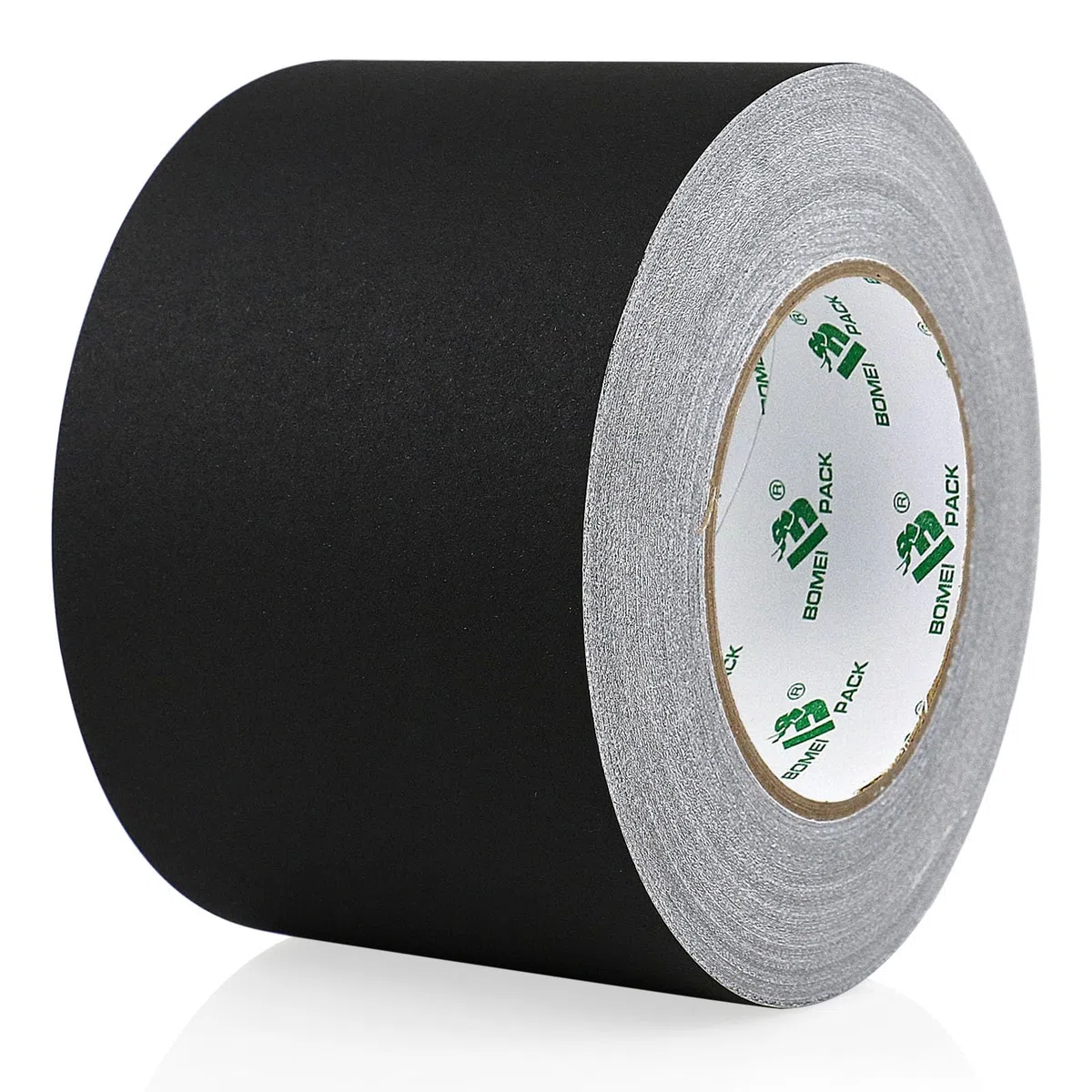 BOMEI PACK Noir Gaffer Ruban adhésif en tissu, 100MM x 30M, Mat Chiffon Tuban Adhésif, Gaffers Tape pour Câbles, Photographie