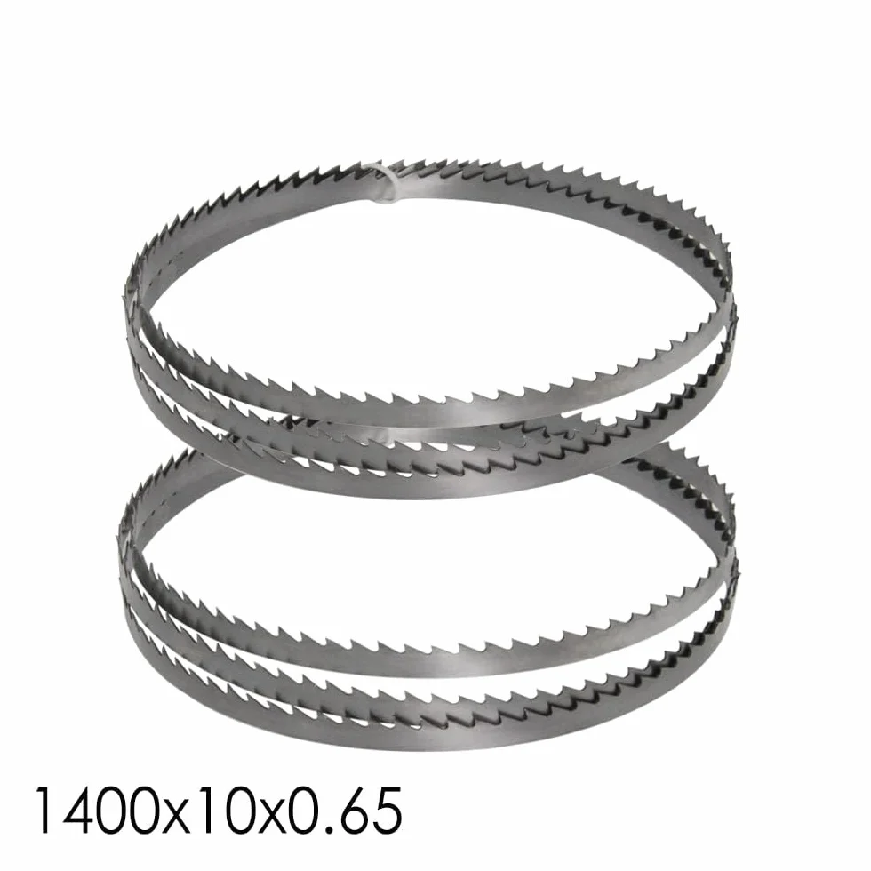 Lot De 4 Lames De Scie À Ruban, SK5 1400mm x 10mm x 0.5mm Pour Scie À Ruban 8" TPI6