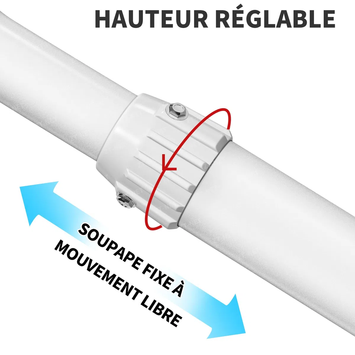 Support Mural Extensible en métal Solide pour caméras de Surveillance de sécurité, Support de Montage réglable de 30-60cm pour caméra de sécurité CCTV IP, Montage Mural et Plafond, J-Pole