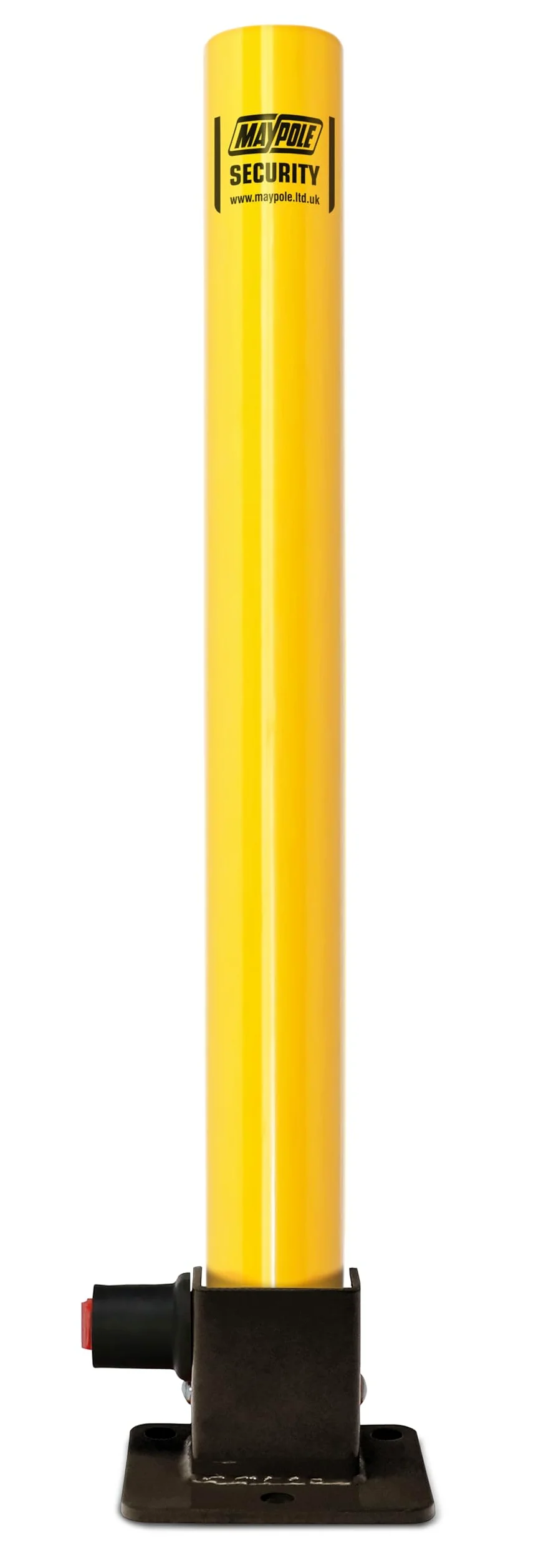 Maypole Poteau de sécurité Rond Pliable avec verrou intégré pour allées, garages, parkings, Parcs d'attente, parkings