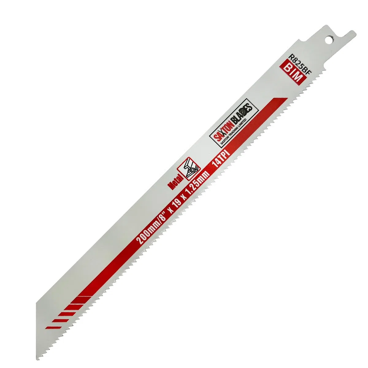 Saxton R825BF Lot de 10 lames de scie sabre en métal 200 mm pour Bosch, Dewalt, Makita etc