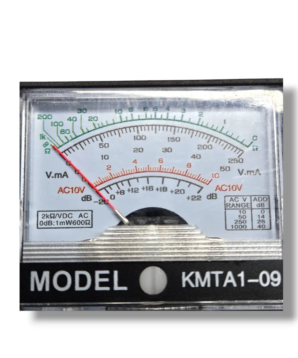 Multimètre analogique, mini testeur analogique, avec câbles de pointe, voltmètre ampèremètre Ohmmètre