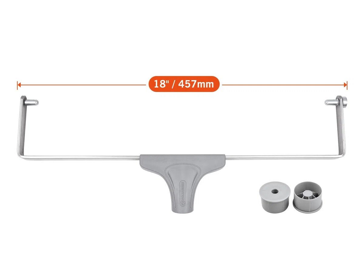 ROLLINGDOG Cadre de rouleau de peinture de 45,7 cm – Comprend des capuchons en plastique pour une utilisation avec des manchons de rouleau de 3,8 cm de diamètre intérieur
