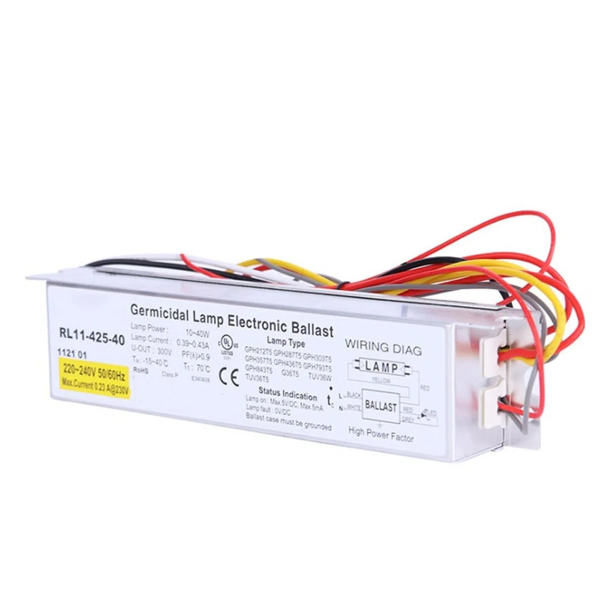 GLBMMLTHZP Ballast électronique 10-41W Universal Rl11-425-40 21-40W ballast