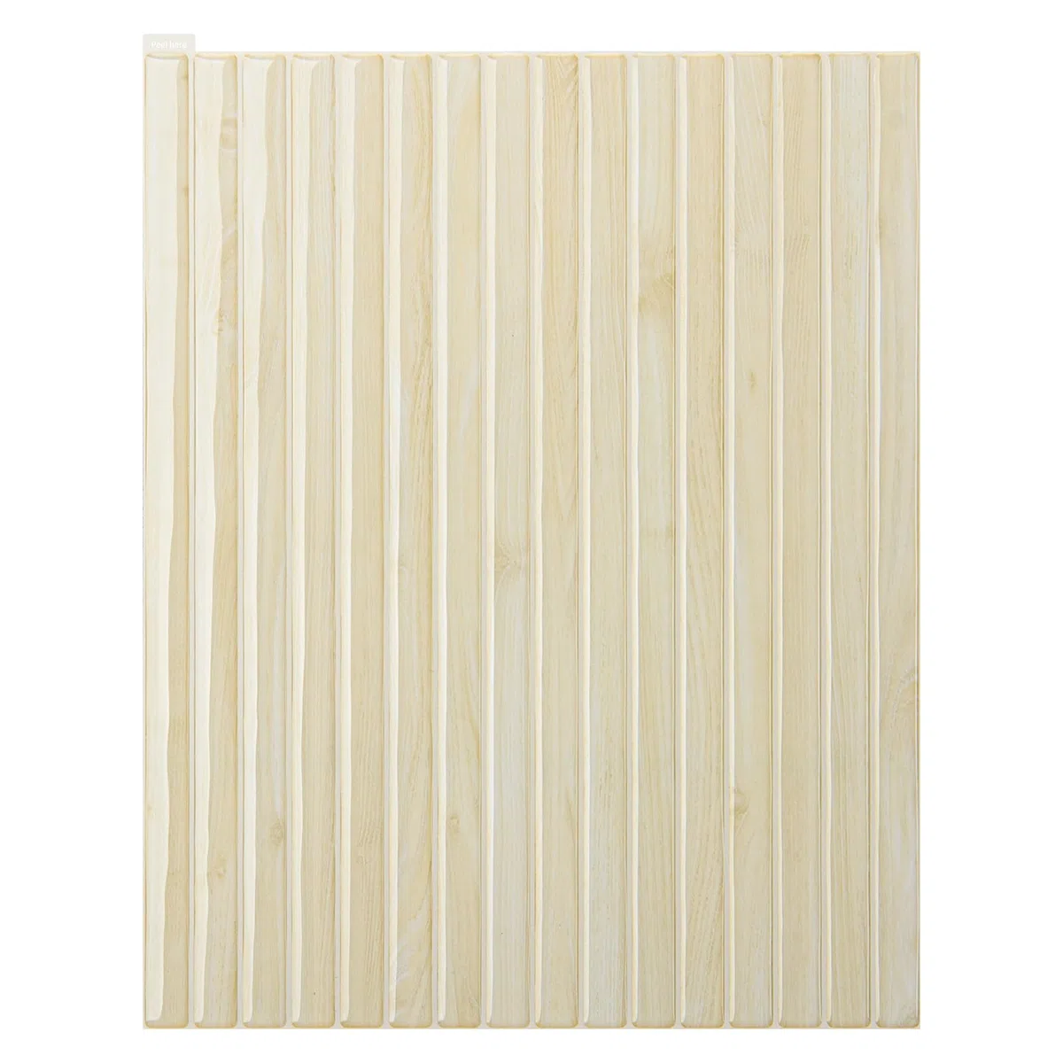 Art3d Lot de 10 Carreaux Muraux Autocollants,3D Aspect Lamelles en PVC | pour Salle de Bain,Cuisine,Salon,29 x 23 cm,Grain du Bois