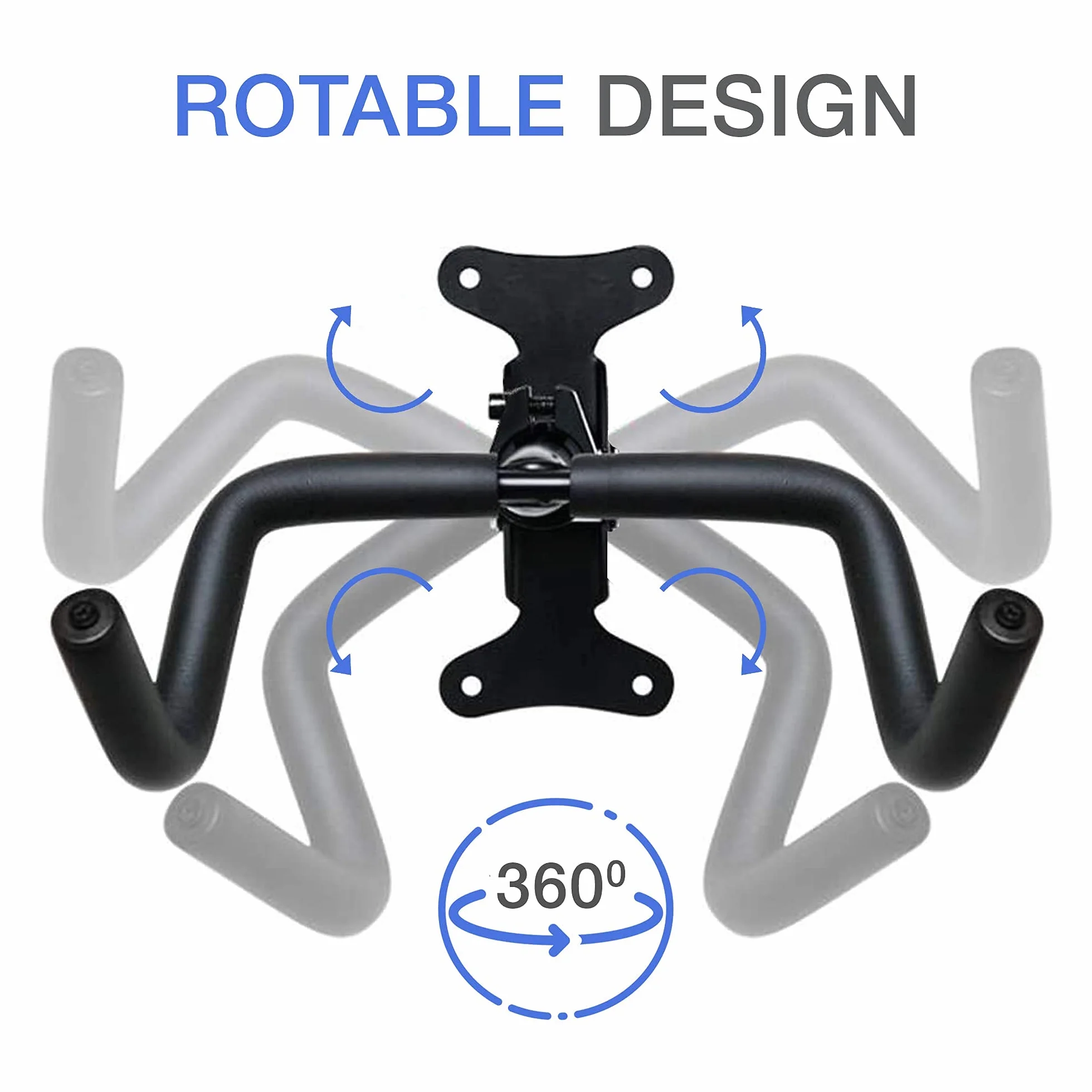 Support de vélo mural pliable et rembourré