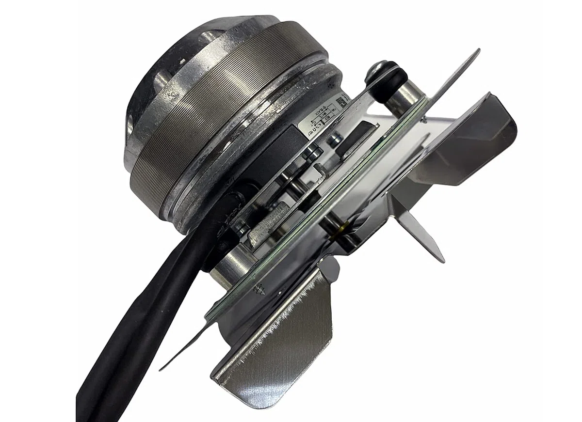 eRicambi Extracteur aspirateur de fumée pour poêles à granulés, avec codeur EBM R2E150-AN91-13, ventilateur Ø 150 mm, puissance 32 W, tours jusqu'à 2400 tr/min, débit maximal : de 185 m3/h