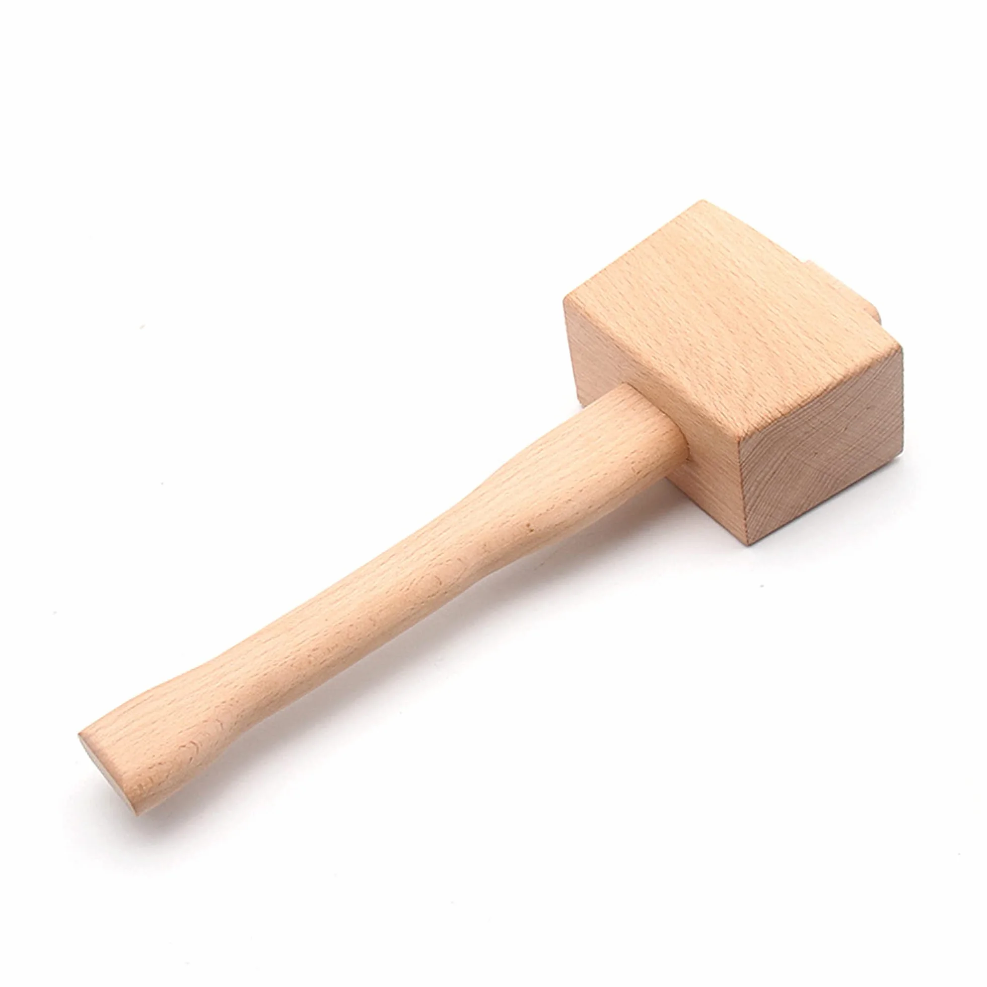 UYST Maillet de menuisier en Bois Marteau PoignéE Outil Menuiserie à Hêtre Frappe Inclinée Pour Bricolage Travail Du 245 mm