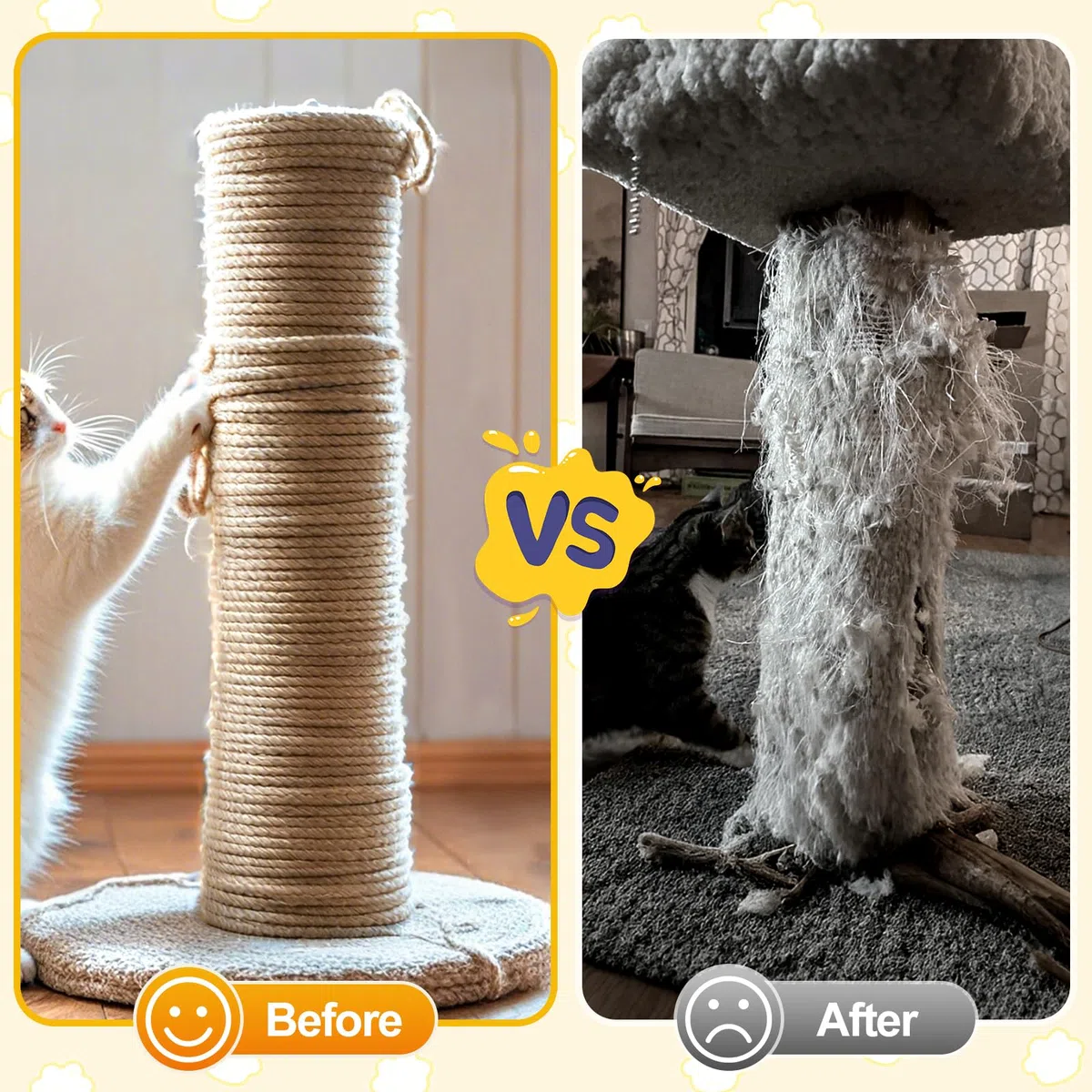 Corde en Jute 8 mm x 100 m, Robuste, en Fibres Naturelles, pour Cordon de Bricolage, Jouet pour Chat et décoration, Alternative à la Corde de Chanvre indéchirable, Cordon de Colis, Ruban de