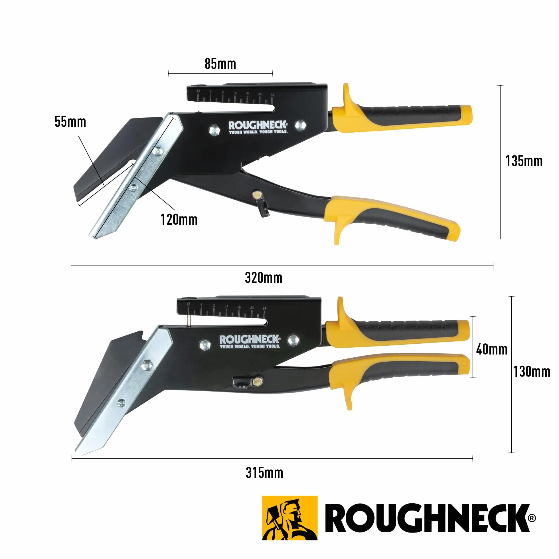 Roughneck ROU39250 Cutter à ardoise – Noir