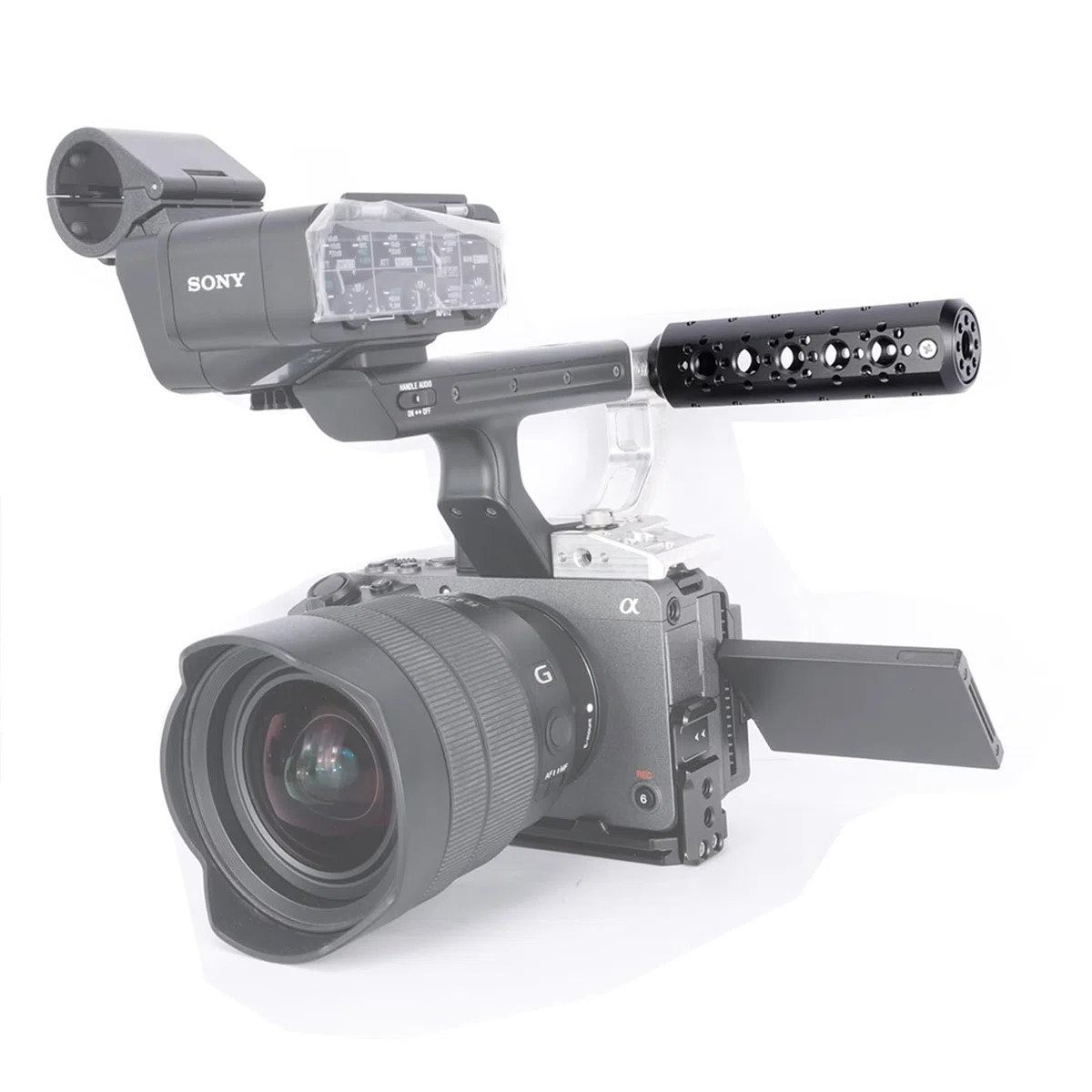 NICEYRIG Extension de poignée Ronde, poignée d'extension multifonctionnelle en Alliage d'aluminium AR-ri avec Trou de localisation 6,35 mm - 50,8 cm et 0,95 cm - 16, Ergonomique Universelle