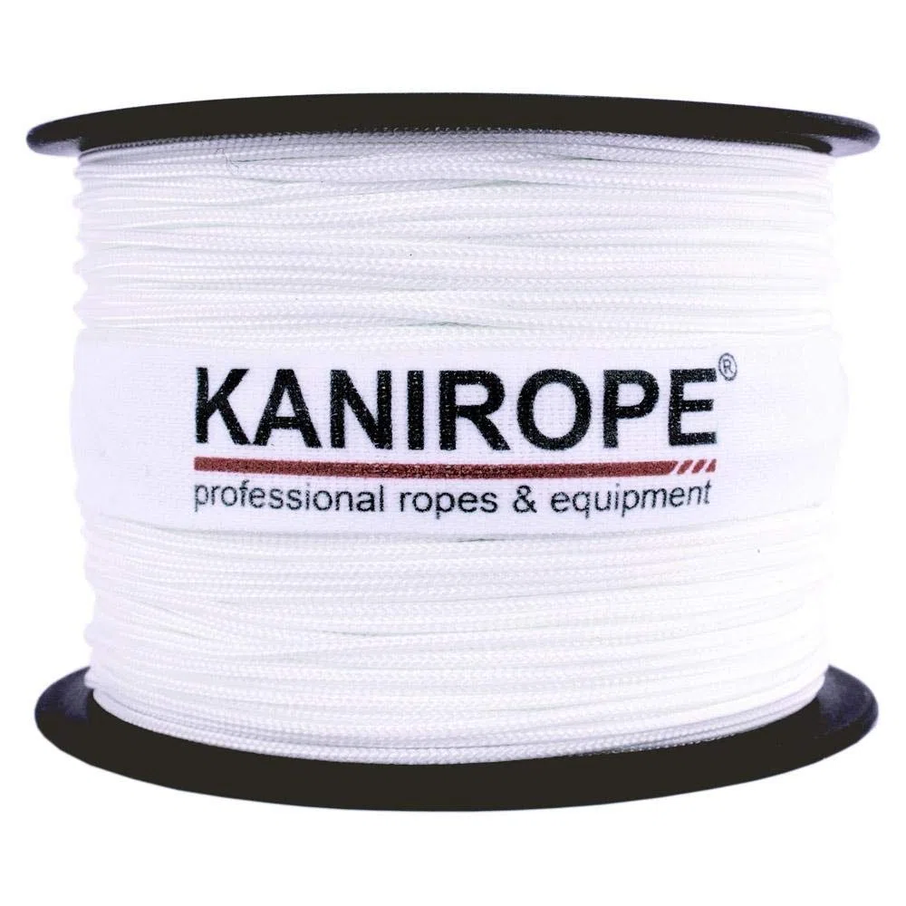 Corde Cordage en Polyester 1mm 100m Blanc Tressé PES multifilament