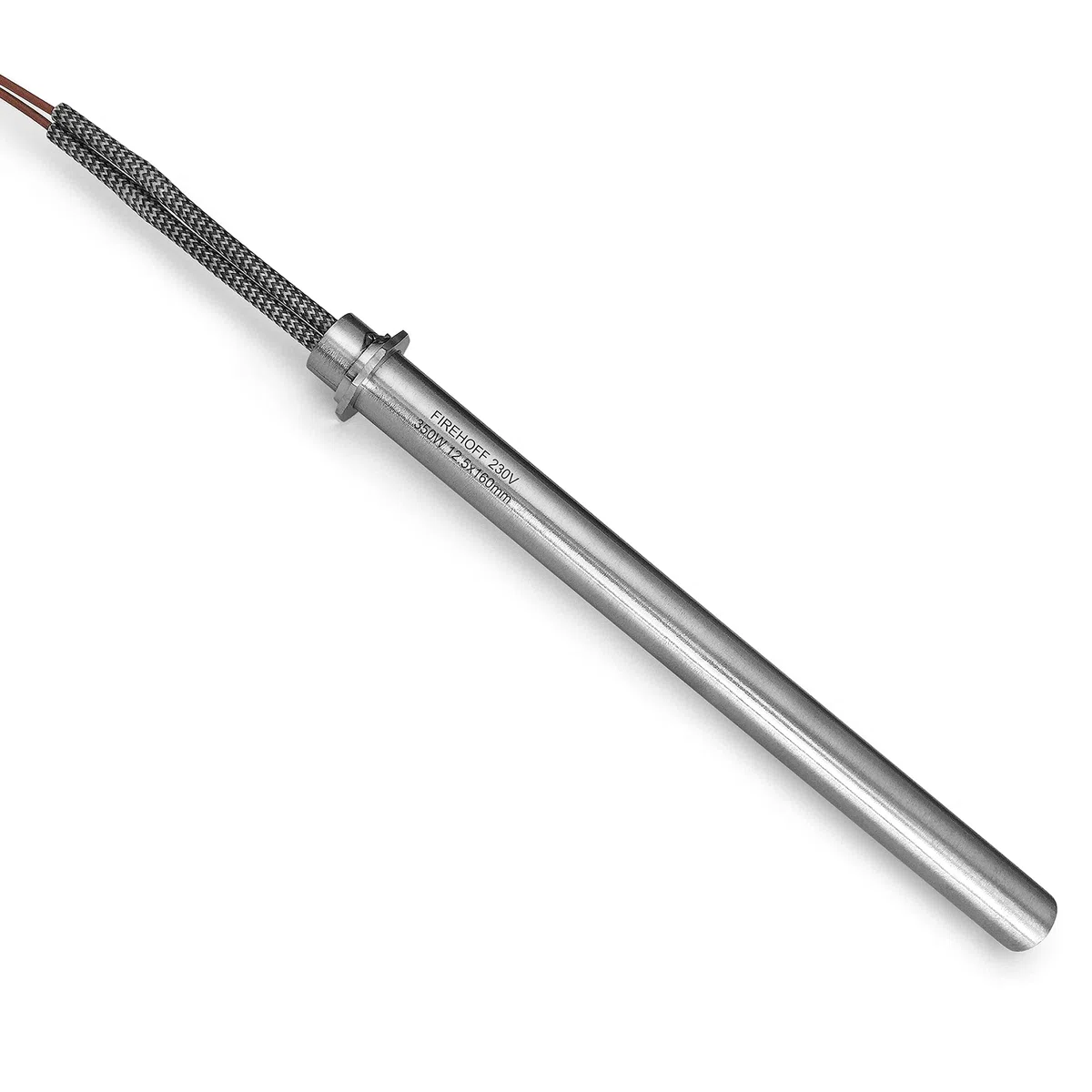 Bougie d'allumage pour poêle à granules - 350 W, 150/160 mm, diamètre 12,5 mm, à bague avec cosses - GARANTIE 1 an (Modele actuel)
