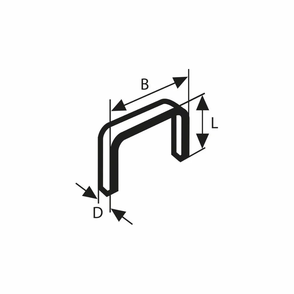 Bosch 1000x Agrafes à fil fin (Longueur 14 mm,)