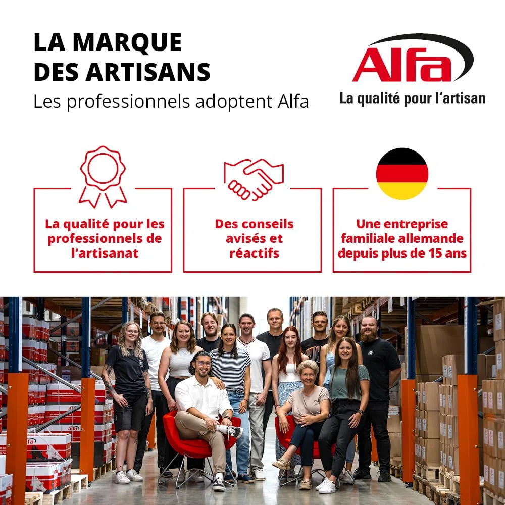 621 ALFA - Mousse PU expansive bi-composants 400ml manuelle pour châssis, 2 pièces, à durcissement rapide, rendement du volume 12-14 l (une fois posé)