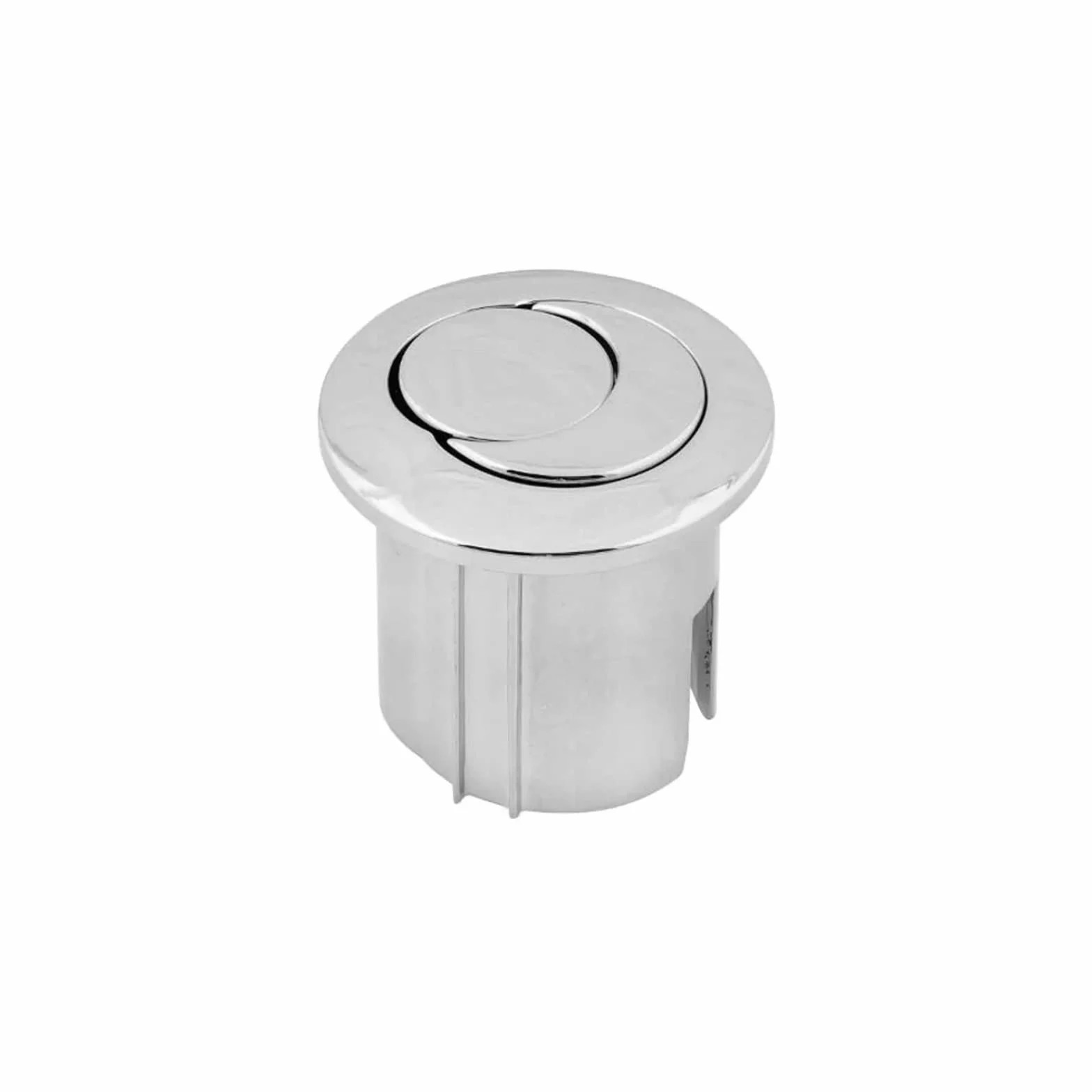 Bouton poussoir double et court WC D2D chromé multicolore 822043001 Compatible avec chasse d'eau