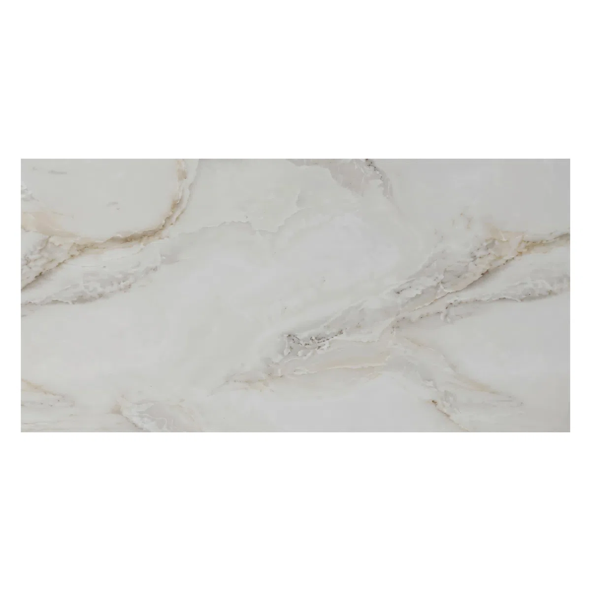 Grace Baltic Lot de 6 panneaux muraux autocollants, élastiques, 1,08 m², en PVC, aspect marbre, décoration murale, épaisseur 2 mm, blanc/marron