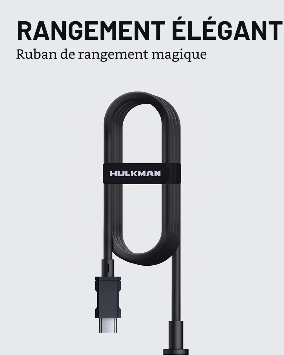 Hulkman SC1.0 Chargeur mural 65 W, charge rapide pour démarreurs Alpha et Alpha Pro Series