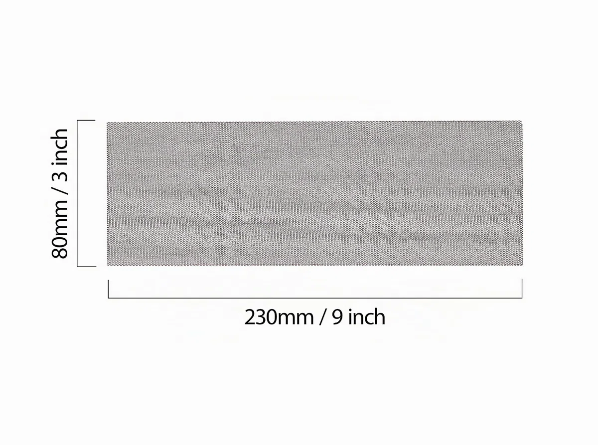 Mirka Abranet Bande abrasive en filet 80x230mm / Feuilles abrasives auto-agrippantes/grain P180 / 10 pièces / AE175F1018 / pour poncer sans poussière le bois, le mastic, la peinture, le plastique